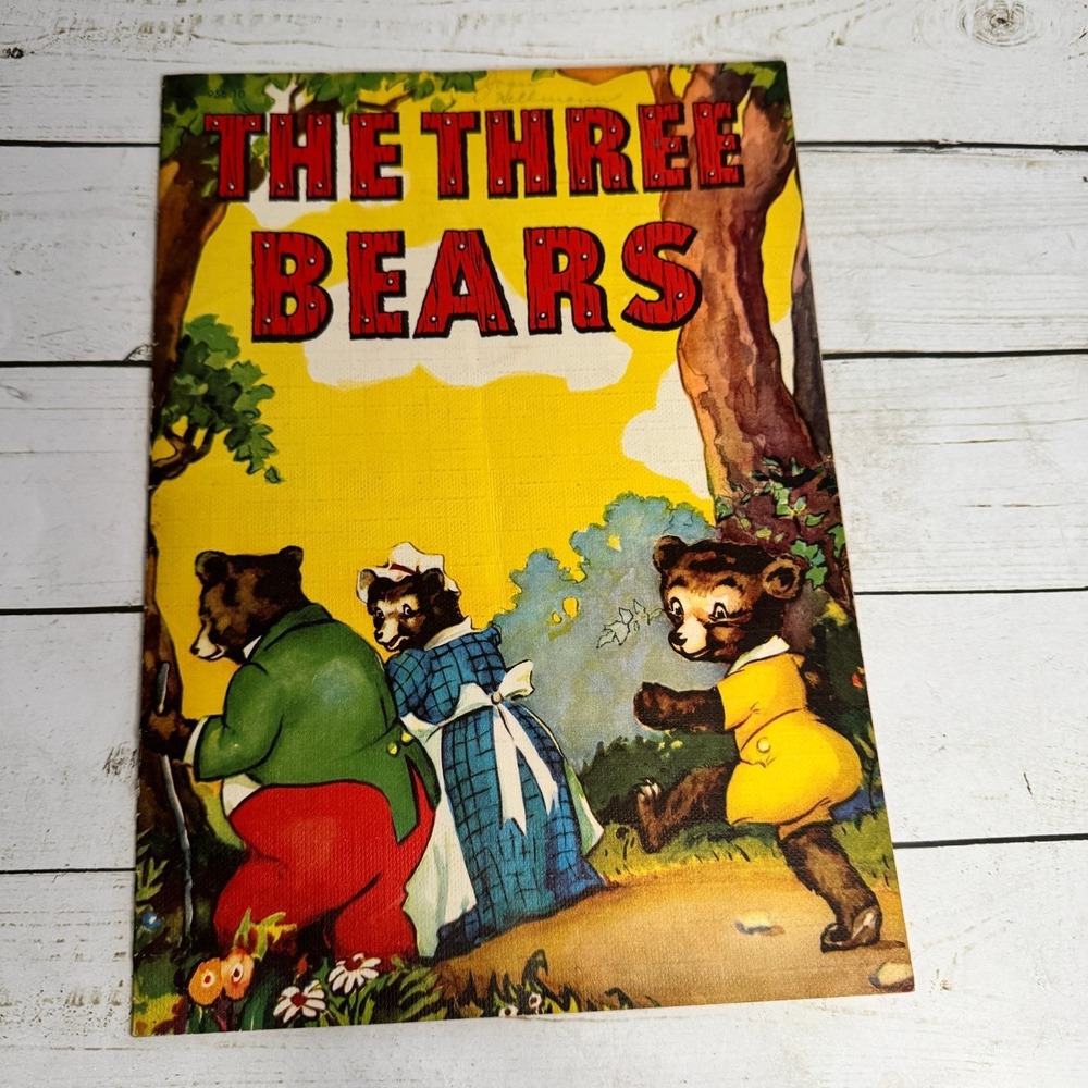 The Three Bears Whitman Publishing Co. 1949 Vintage Illustrated Children's‎ Book